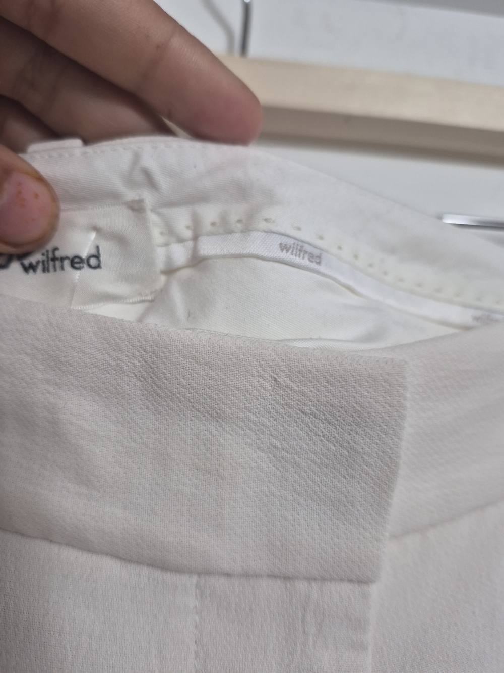 Wilfred Wide-Leg Cream Trousers - Picture 8 of 13